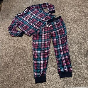 Jane and Bleecker Ladies Cozy Fleece Lounge Pajama Set Size Large